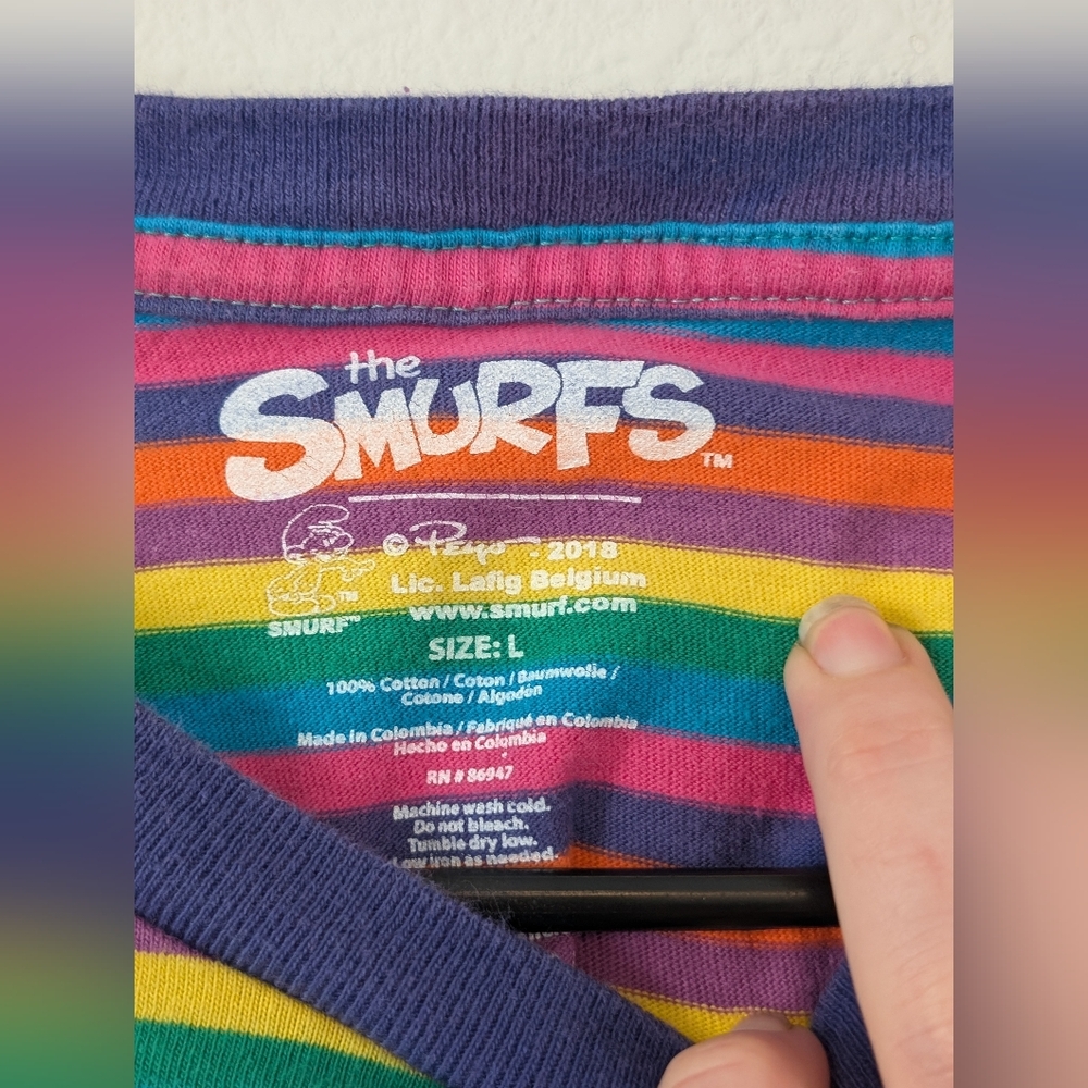 Smurfs Retro Striped T-Shirt - Multicolor - Picture 3 of 4